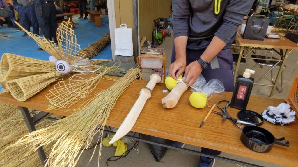 細部の仕上げ作業